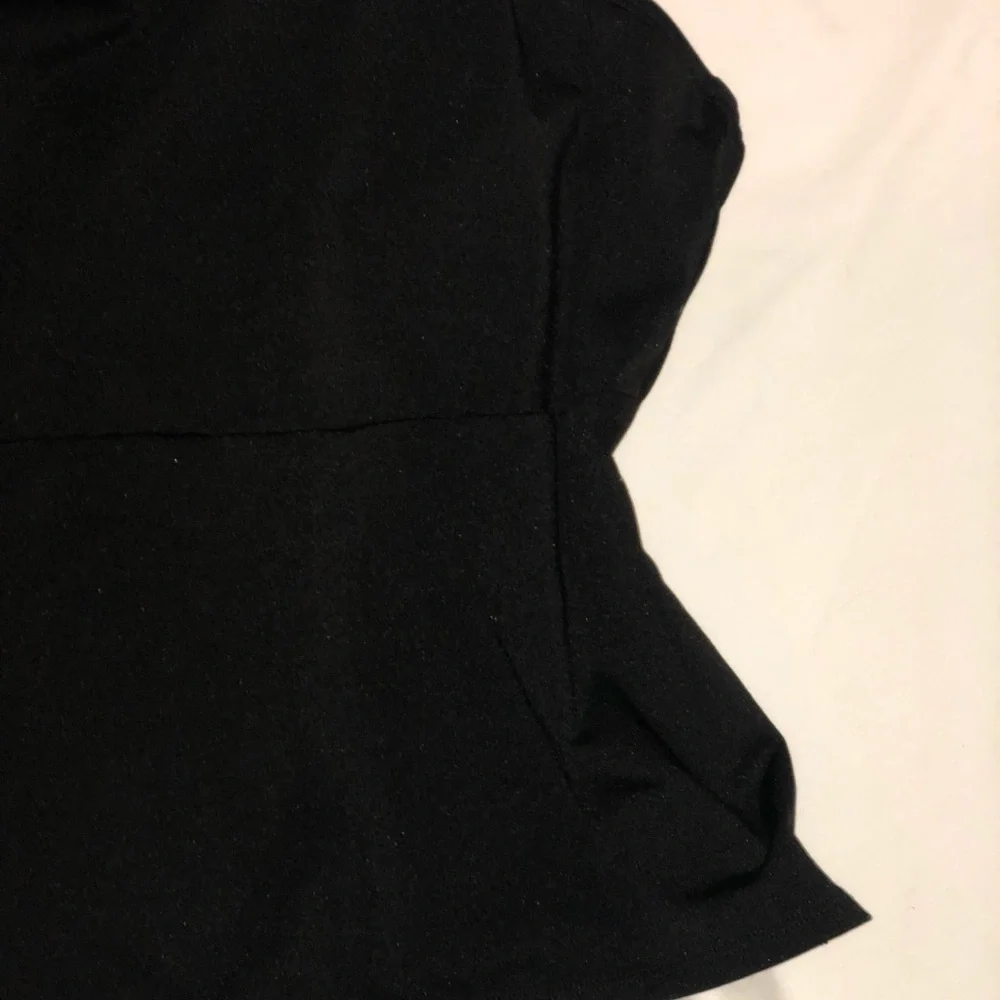 Merona tankini top halter style Black with silver hardware size 22W